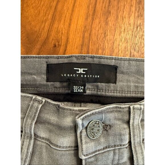 Jordan Craig Men's Gray Sean High Rise Faded Skinny Jeans Size 32/34 - Picture 6 of 8